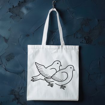 A simple illustration of a dove in black outline style.