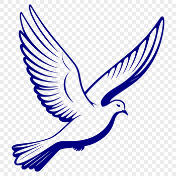 A simple bird design made using SVG graphics, suitable for various applications.
