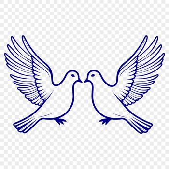 A white bird with a gentle expression, symbolizing peace and serenity.