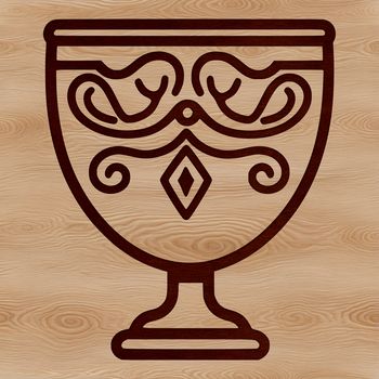A high-quality vector illustration of a cup, suitable for various designs and projects.