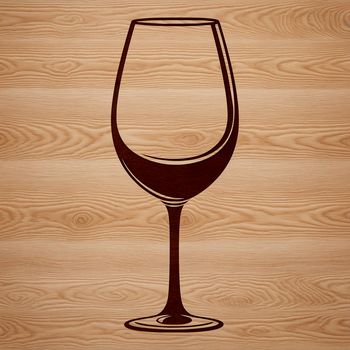 A close-up of a glass containing wine, ideal for vector art and clipart designs.