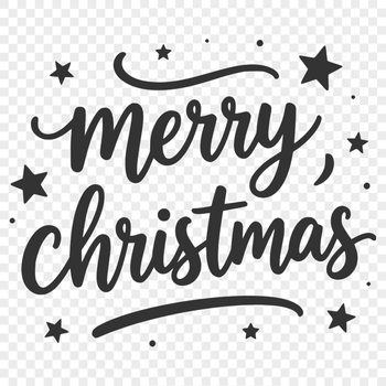 Vector illustration of merry Christmas quotes and phrases in a festive font style.