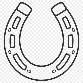 SVG horse shoe design for Cricut and laser cutting