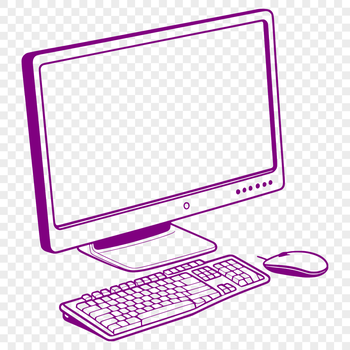 A digital computer with a keyboard attached for input.