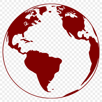A 3D vector illustration of a globe representing the planet Earth in a clean design style.