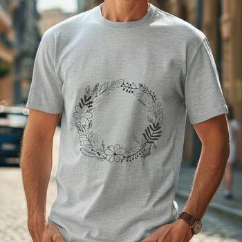 High-resolution SVG wreath illustration suitable for cutting machines and commercial use.