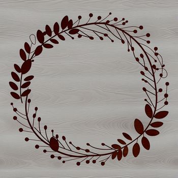 An SVG graphic illustration of a circular floral arrangement.