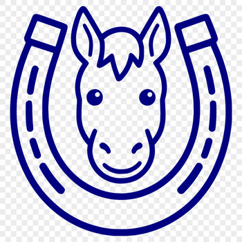 SVG horse shoe vector design for DIY projects and laser cutting