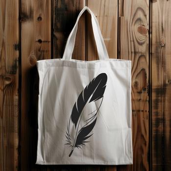 A single white feather with a subtle texture and gentle curves, suitable for various design applications.