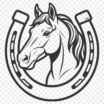 SVG horse shoe cut file for Cricut design