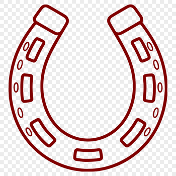 SVG horse shoe vector art for cutting machine