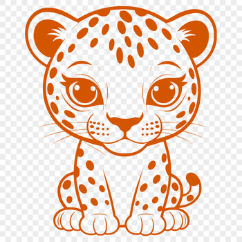 Large feline predator with distinctive black spots on a golden coat.