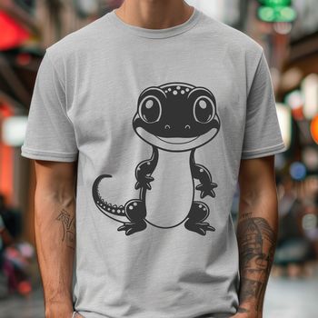 A digital illustration of a salamander with detailed skin texture and pattern, suitable for various design projects.