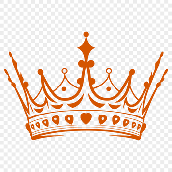 A detailed illustration of a crown, suitable for vector art designs.