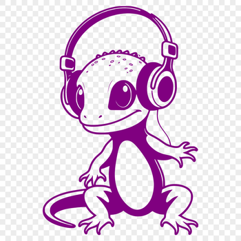 A digital illustration of a salamander, suitable for use in various design applications.