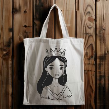 A royal girl character illustrated in vector format.
