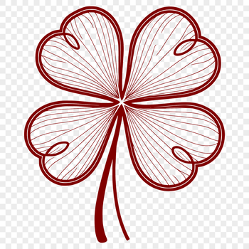 A simple, high-resolution vector illustration of a single leaf with detailed veins and edges.