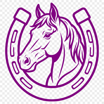 Free horse shoe SVG download for laser engrave