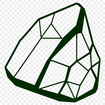 SVG illustration of a textured rock with detailed design elements.