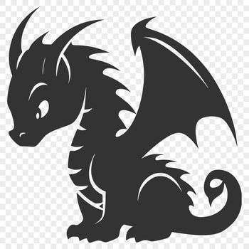 Colorful, full-body dragon illustration, suitable for commercial or personal use in various digital formats.