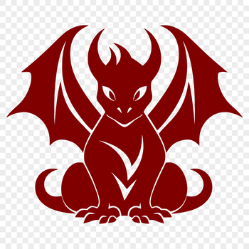 A mythical creature with scales and wings, depicted in full body view.
