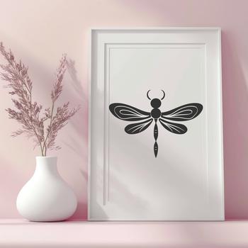 Cute Dragon Fly SVG, PNG, PDF And DXF Files