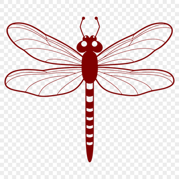 An ornamental dragonfly design created as scalable SVG graphics.