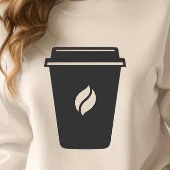 A simple design of a ceramic cup for various uses including commercial and personal projects.