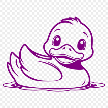 A graphic representation of a bird species featuring a duck design in SVG file type.