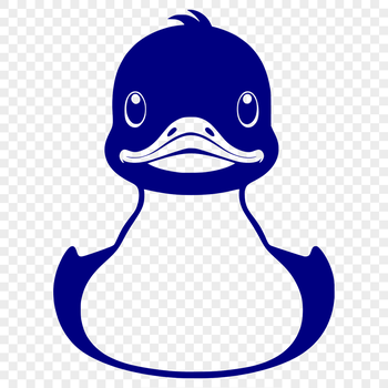A waterfowl bird with webbed feet, beak, and feathers.