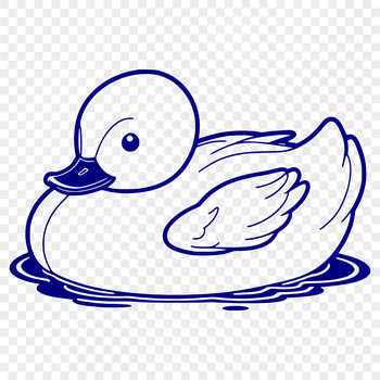 A realistic illustration of a duck with its feathers and beak detailed in vector format.