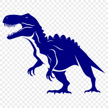 An intricate vector design of a dinosaur suitable for cutting machine stencils or laser cutting projects.