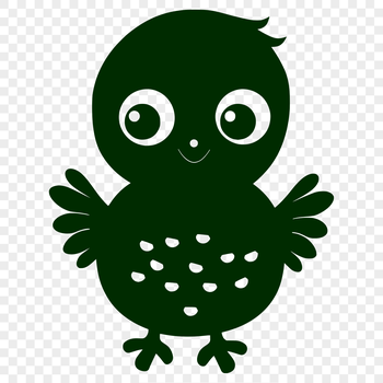 An outline vector image of a domesticated bird often depicted during the holiday season on farms and in homes.