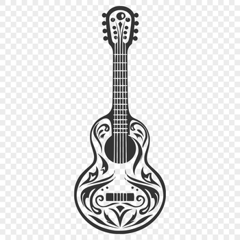 Unique Guitar SVG, PNG, PDF And DXF Files