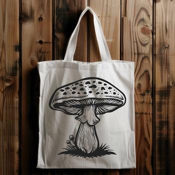 A detailed illustration of a mushroom in various stages of growth, suitable for vector graphics.
