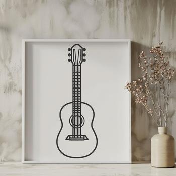 Artistic Guitar - Craft DXF