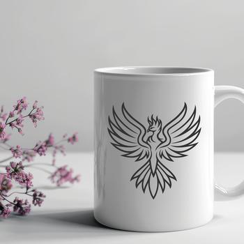 Mythical creature depicted in full-body pose, made from vector shapes for precise editing.