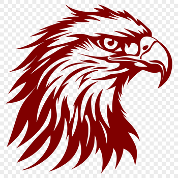 A detailed illustration of a bird's head with sharp talons and feathers, suitable for vector art designs.