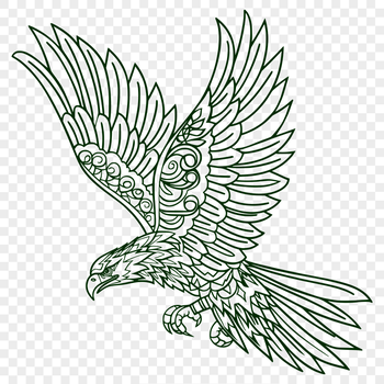 Stunning Eagle Vector Craft File