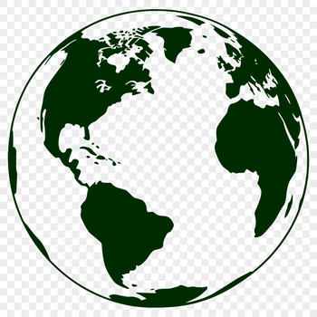 A detailed illustration of our planet Earth in a vector format.