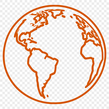 A detailed illustration of our planet Earth in a vector format, suitable for cutting machines and laser cutters.