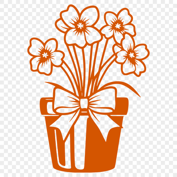 A detailed illustration of a blooming daffodil flower against a white background.