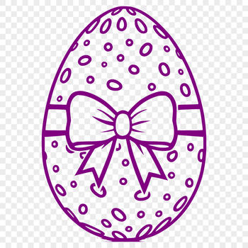 A colorful Easter egg illustration in a vector format