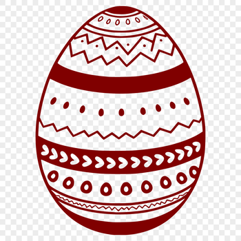 A decorative Easter egg designed as a vector graphic.