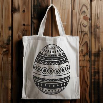 An illustrated Easter egg design, perfect for crafting and DIY projects.
