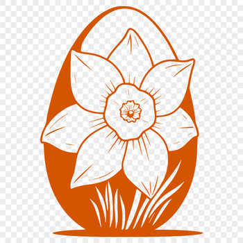 An intricately designed Easter egg in a vector format.