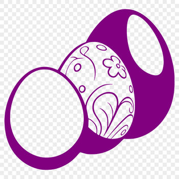 A colorful Easter egg design created using vector graphics.