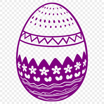A stylized Easter egg icon in vector format.