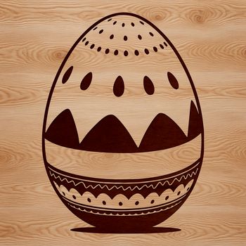 A colorful Easter egg in a traditional design, suitable for various digital applications including vector art and clip art.