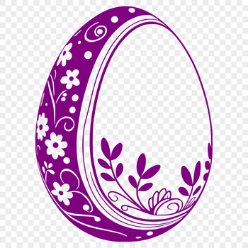 Colorful vector illustration of a traditional Easter egg with intricate designs.